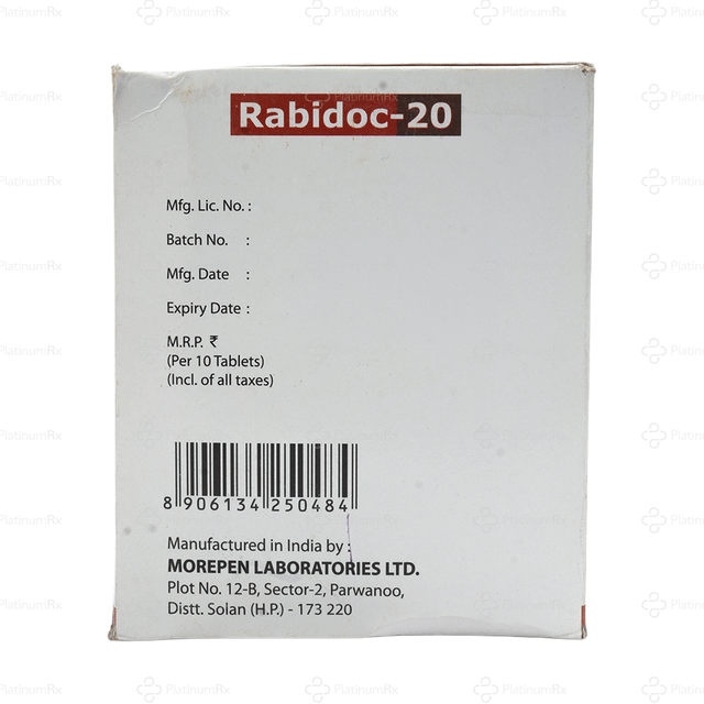 Rabidoc 20mg Tablet 10s