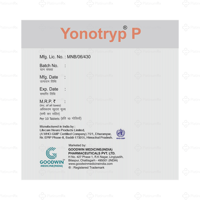 Yonotryp P 100/325mg Tablet 10s