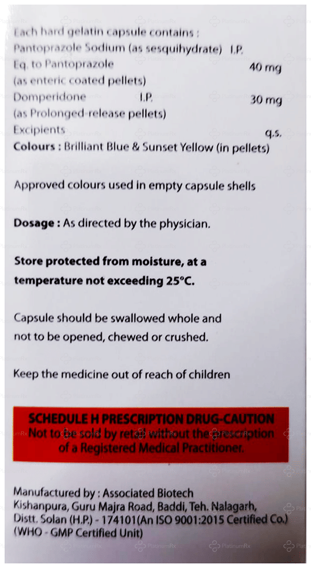 Panlix D 30/40mg Capsule PR 10s