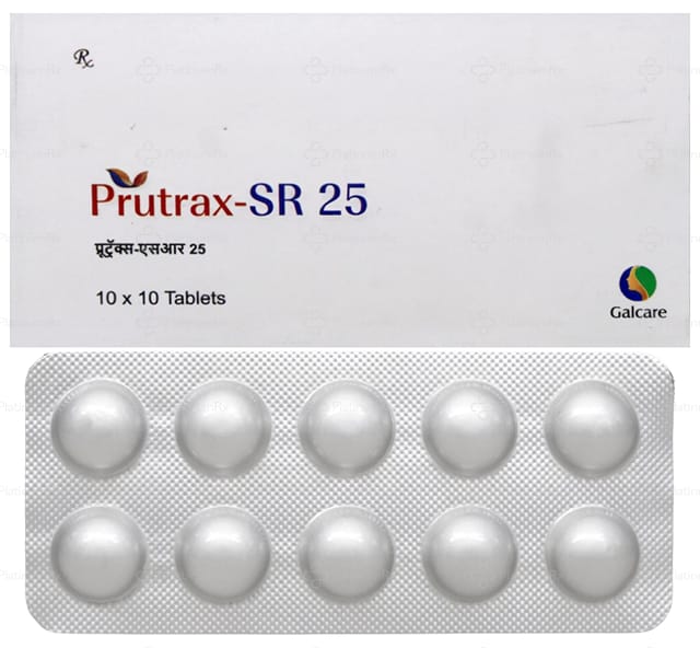 Prutrax 25mg Tablet SR 10s