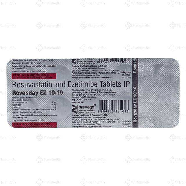 Rovasday EZ 10/10mg Tablet 10s