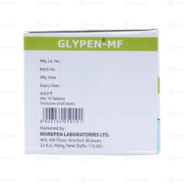 Glypen MF 80/500mg Tablet 10s