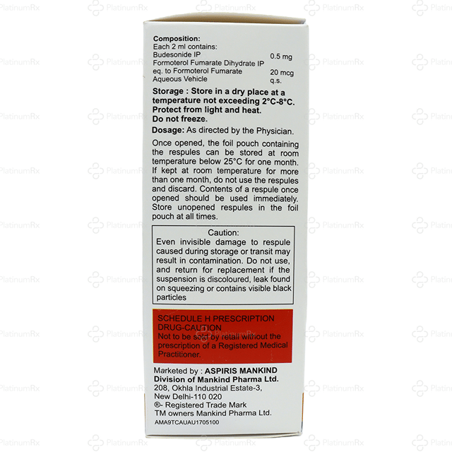 Combihale FB 500/20mcg Respules 5X2ml