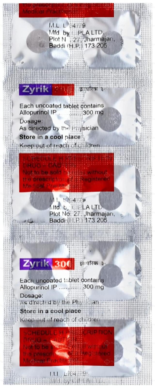 Zyrik 300mg Tablet 10s