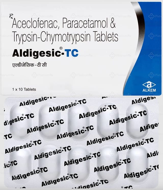 Aldigesic TC 100/325mg/50000AU Tablet 10s