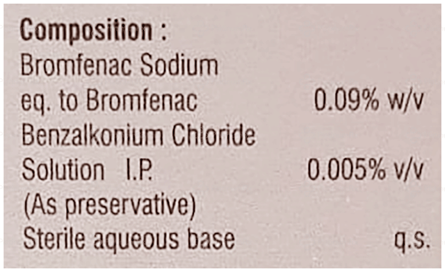 Bromvia 0.09% Ophthalmic Solution 5ml