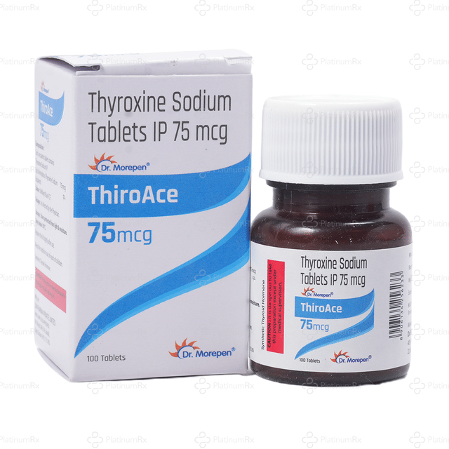 Thiroace 75mcg Tablet 100s