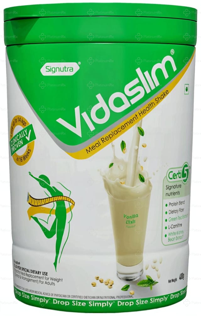Vidaslim Vanilla Elixir Protein Powder 400gm