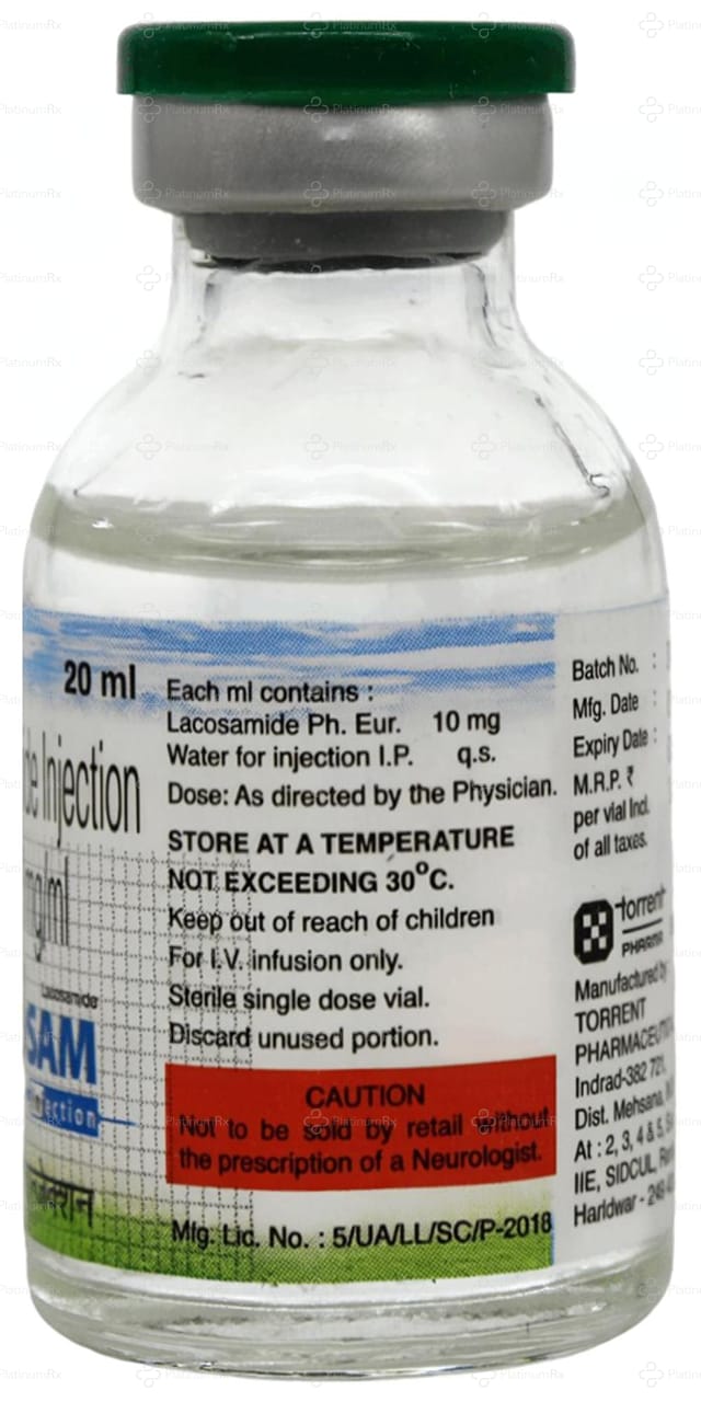 Lacosam 10mg Injection 20ml
