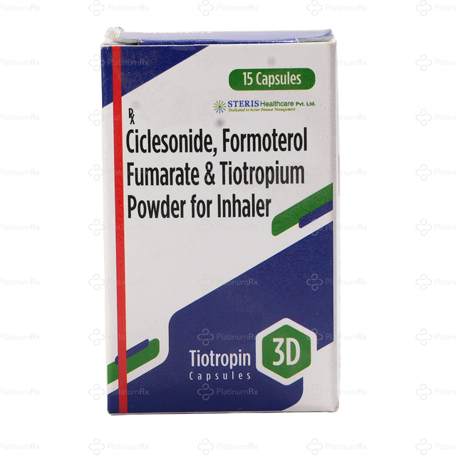 Tiotropin 3D 400/12/18mcg Rotacap 15s