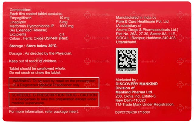 Dynaduo M 10/1000mg Tablet 10s