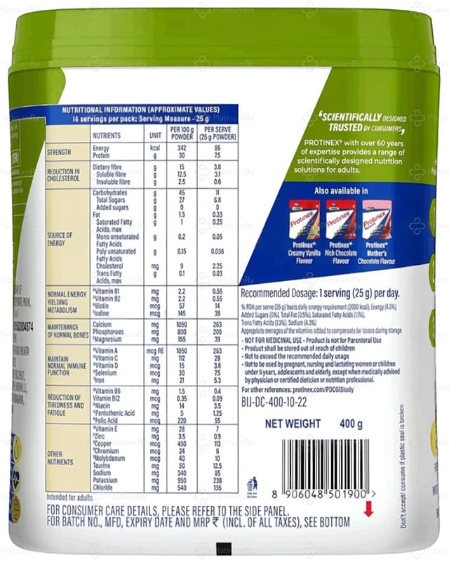 Protinex Diabetes Care Protein Creamy Vanilla Powder 400gm