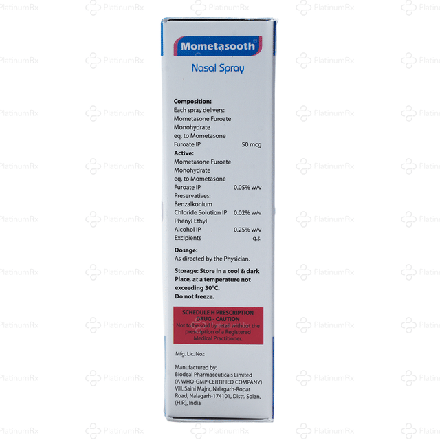 Mometasooth 50mcg Nasal Spray 10ml