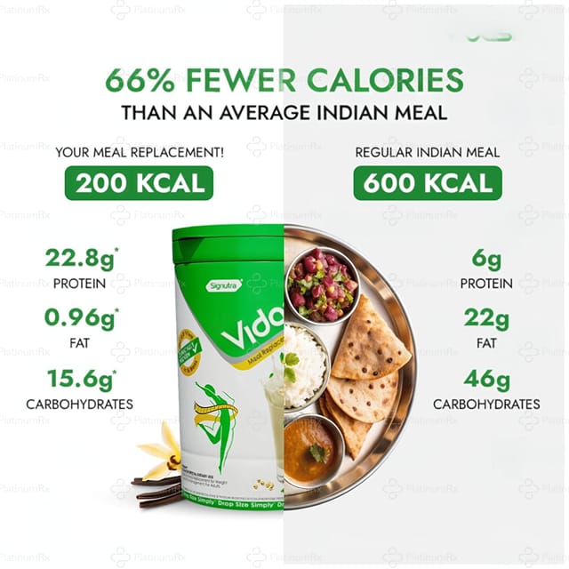 Vidaslim Vanilla Elixir Protein Powder 400gm