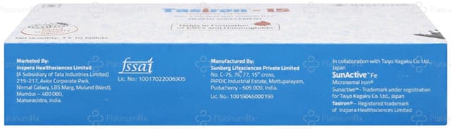 Tasiron 15mg Chewable Tablet 10s