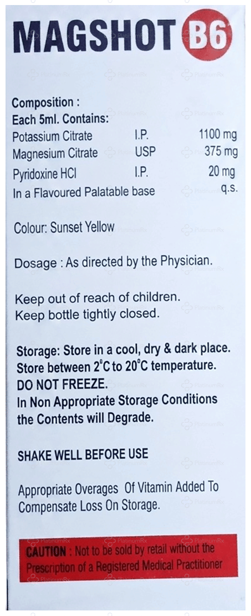 Magshot B6 Orange Sugar Free Oral Solution 200ml