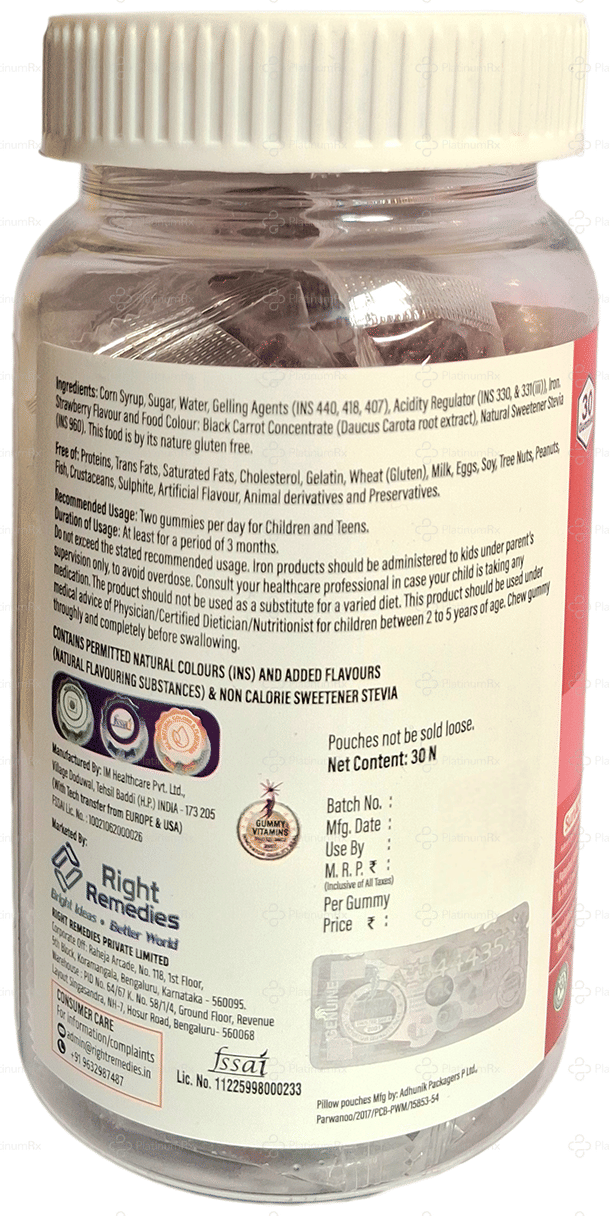 Ferro Pops Iron Gummies 30s