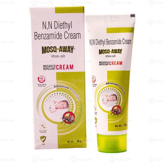 Mosq Away Mosquito Repellent 12% Cream 50gm