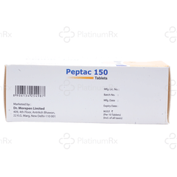 Peptac 150mg Tablet 10s