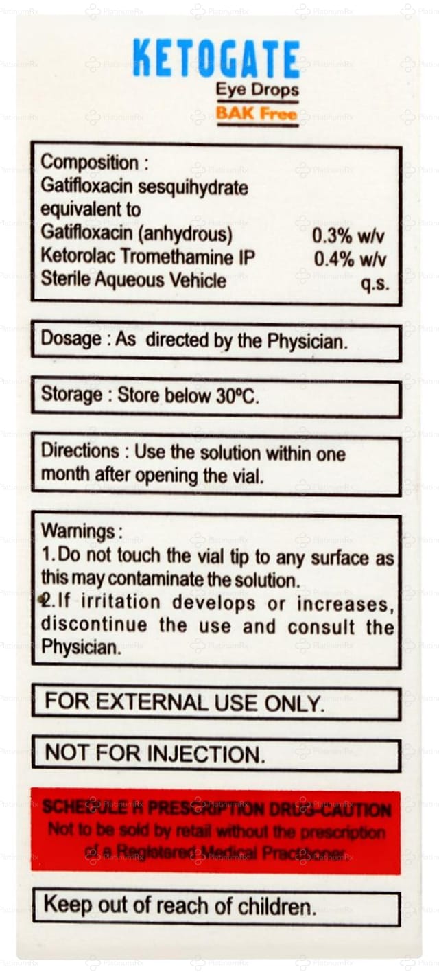 Ketogate Eye Drop 5ml