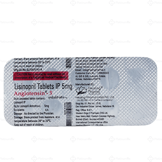 Angiotensin 5mg Tablet 10s