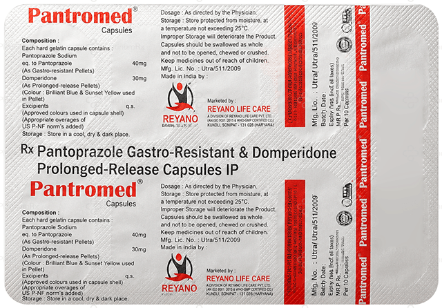 Pantromed 30/40mg Capsule PR 10s