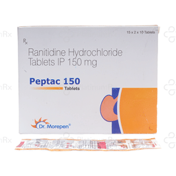 Peptac 150mg Tablet 10s