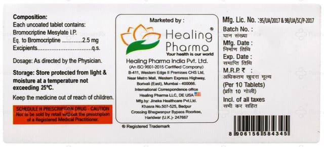 Bromoheal 2.5mg Tablet 10s