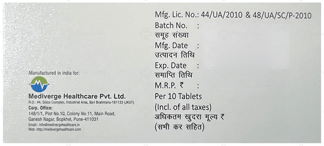 Vergitel Beta 5/40mg Tablet 10s