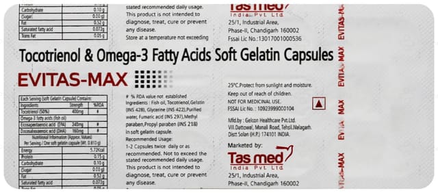 Evitas Max Capsule 10s