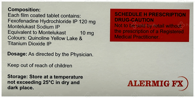 Alermig FX 120/10mg Tablet 10s