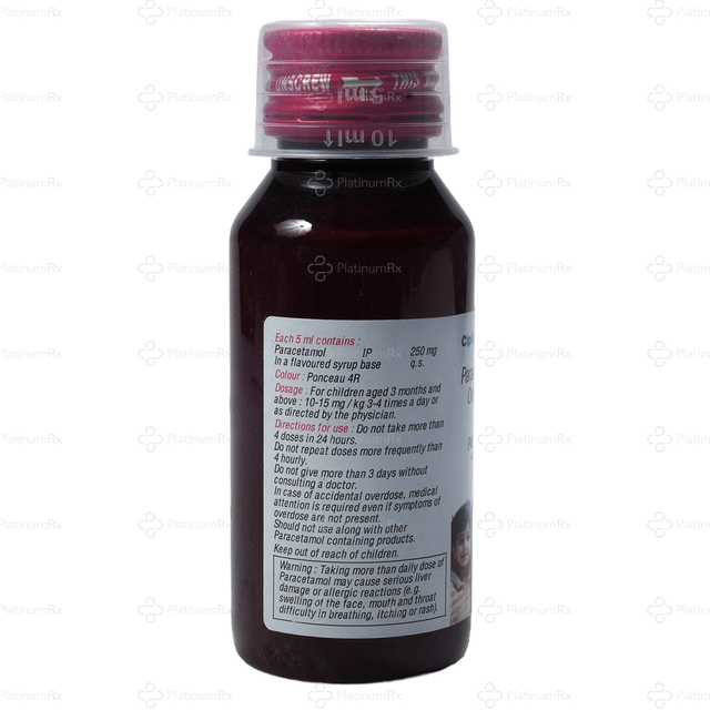 Paracip 250mg Oral Suspension 60ml