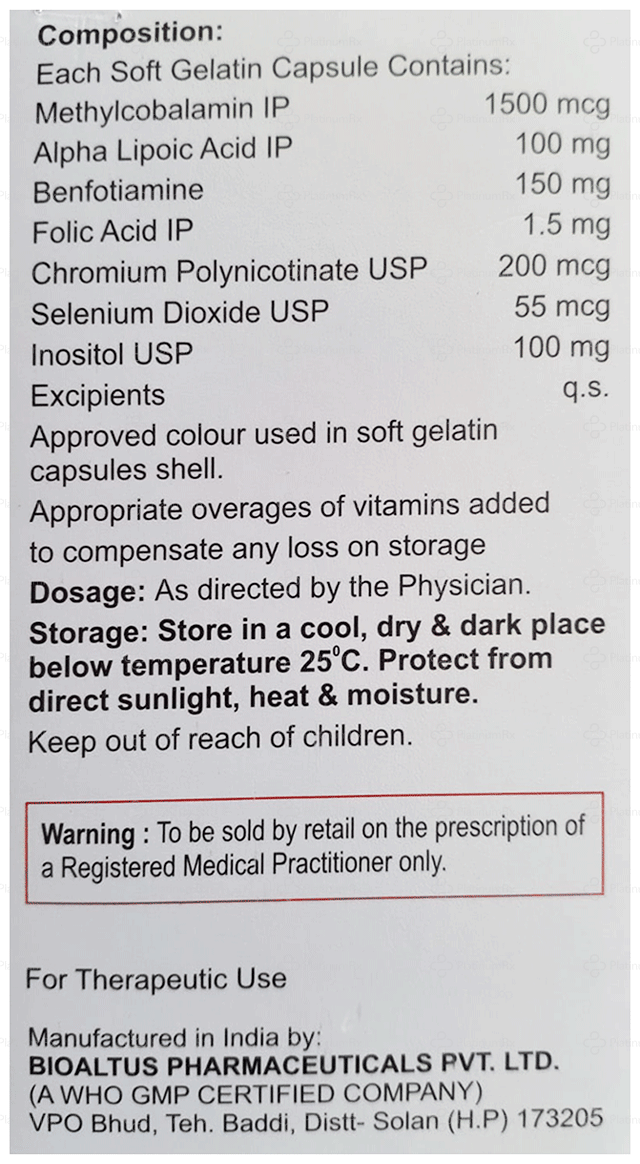 Nervexa Gold Softgel capsule 10s