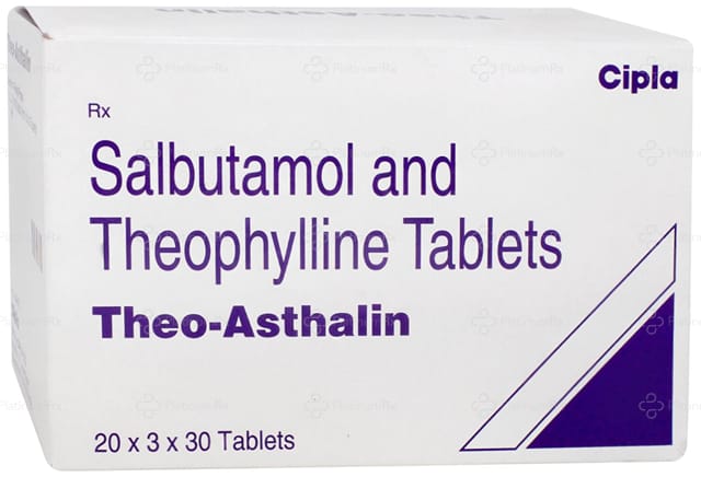 Theo Asthalin 2/100mg Tablet 30s