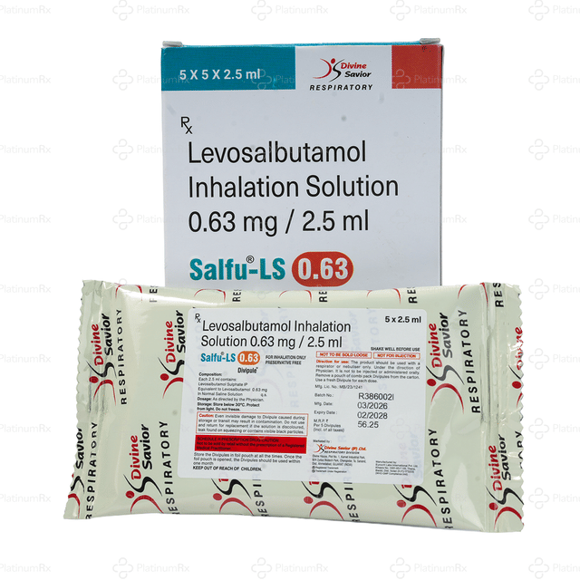 Salfu LS 0.63mg Inhalation Solution Respule 5X2.5ml