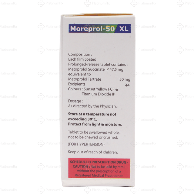 Moreprol 50mg XL Tablet PR 10s