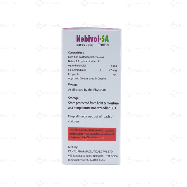 Nebivol SA 5/2.5mg Tablet 10s