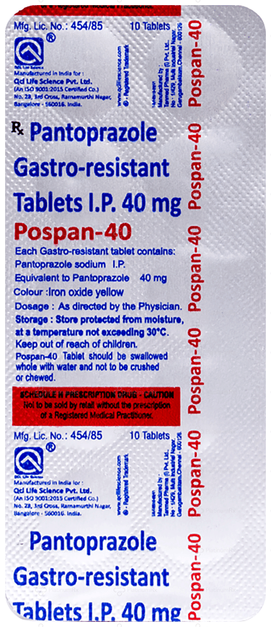 Pospan 40mg Tablet 10s