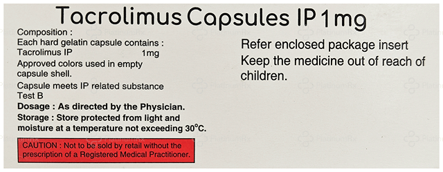 Tacford 1mg Capsule 10s
