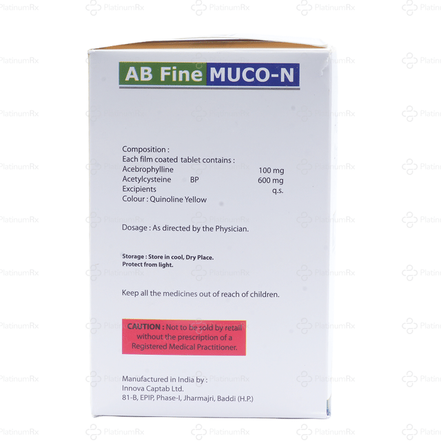 AB Fine Muco N 100/600mg Tablet 10s