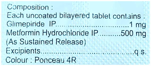 Glucotus M 1/500mg Tablet SR 15s