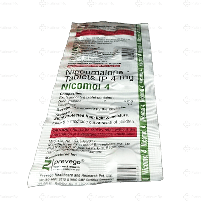 Nicomol 4mg Tablet 10s
