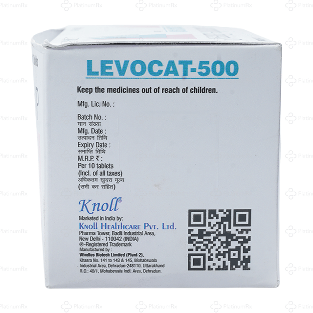 Levocat 500mg Tablet 10s