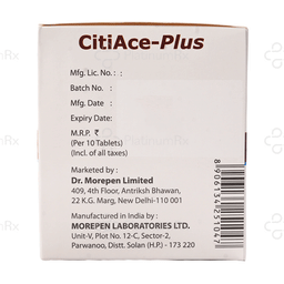 Citiace Plus 500/400mg Tablet 10s