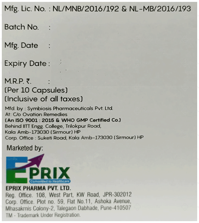 Roseprix Gold 75/75/10mg Capsule 10s