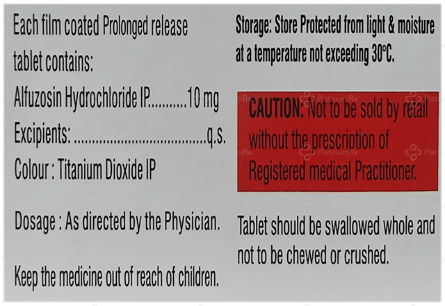 Qzosin 10mg Tablet PR 15s