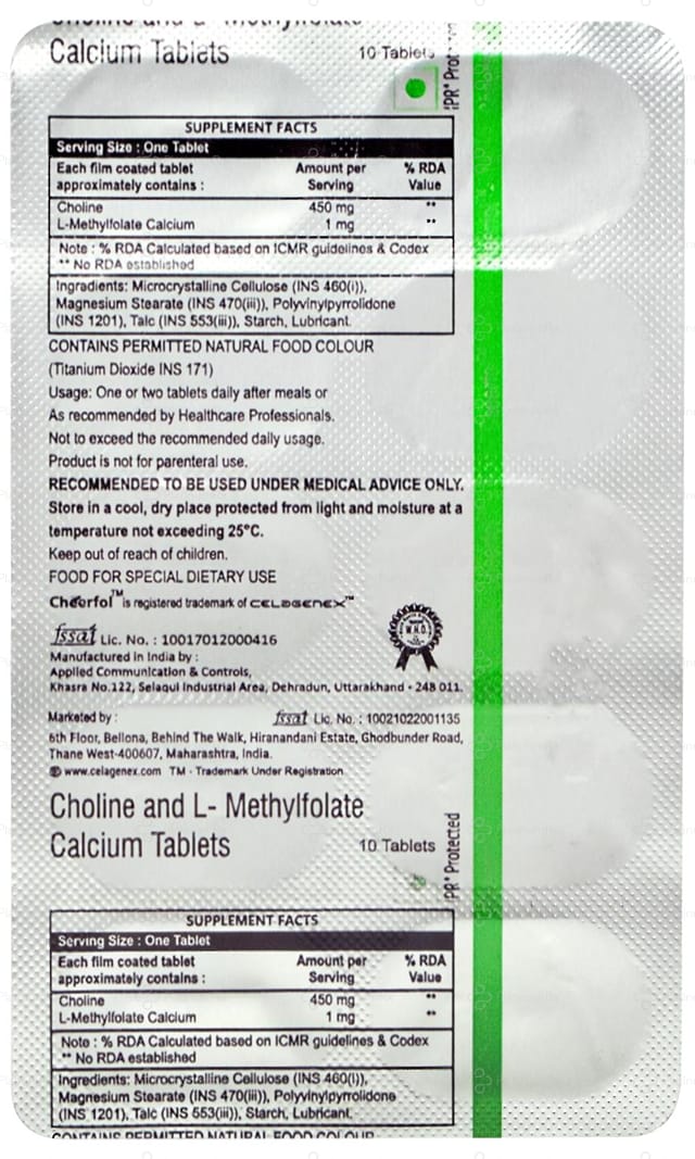 Cheerfol 450/1mg Tablet 10s