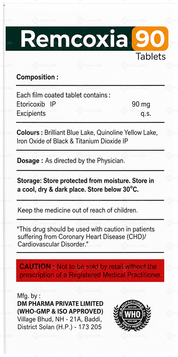 Remcoxia 90mg Tablet 10s