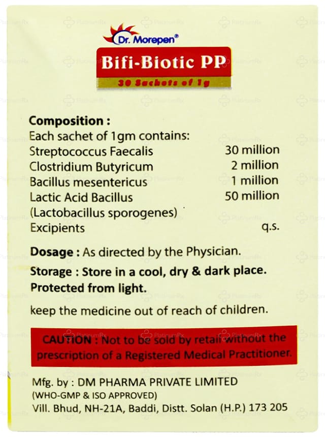 Bifi Biotic PP Orange Flavour Sachet 1gm
