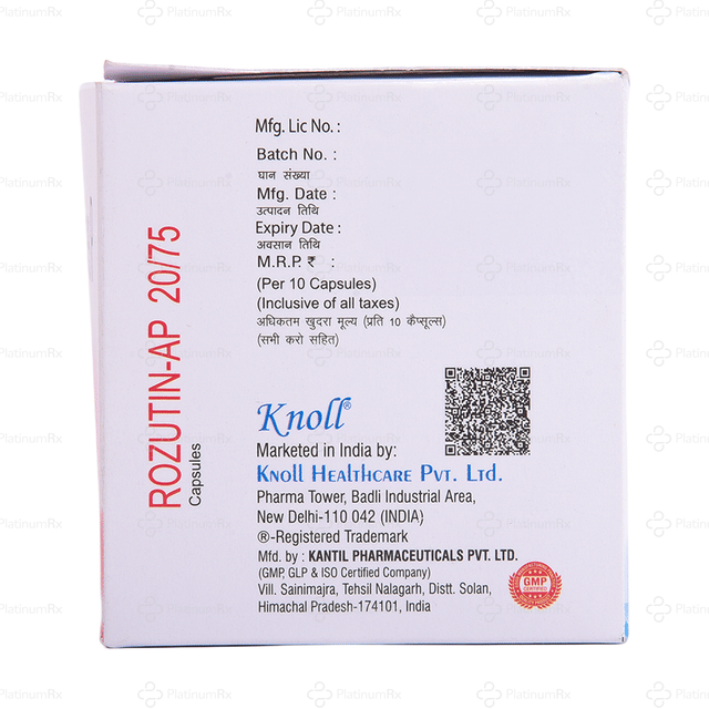 Rozutin AP 20/75mg Capsule 10s